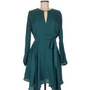 Women's Flouncy Faux Wrap Mini Dress